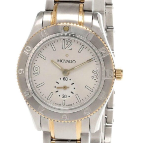 Brand New Women's Movado Gentry Stainless Steel Two-Tone Watch - Picture 1 of 13